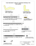Pair 3" (75mm) Machinist Clamps Complete Kit