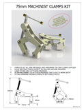 PAIR 3" (75mm) MACHINIST CLAMP KIT PLATES, HARDWARE AND DRAWINGS ONLY
