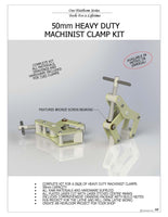 Pair 2" (50mm) Machinist Clamps Drawings Only