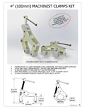 PAIR 4" (100mm) MACHINIST CLAMPS DRAWINGS ONLY