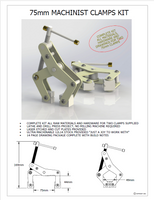 PAIR 3" (75mm) MACHINIST CLAMPS DRAWINGS ONLY